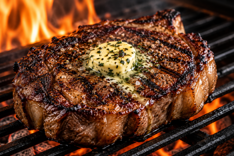 Reverse-Seared Ribeye Steak
